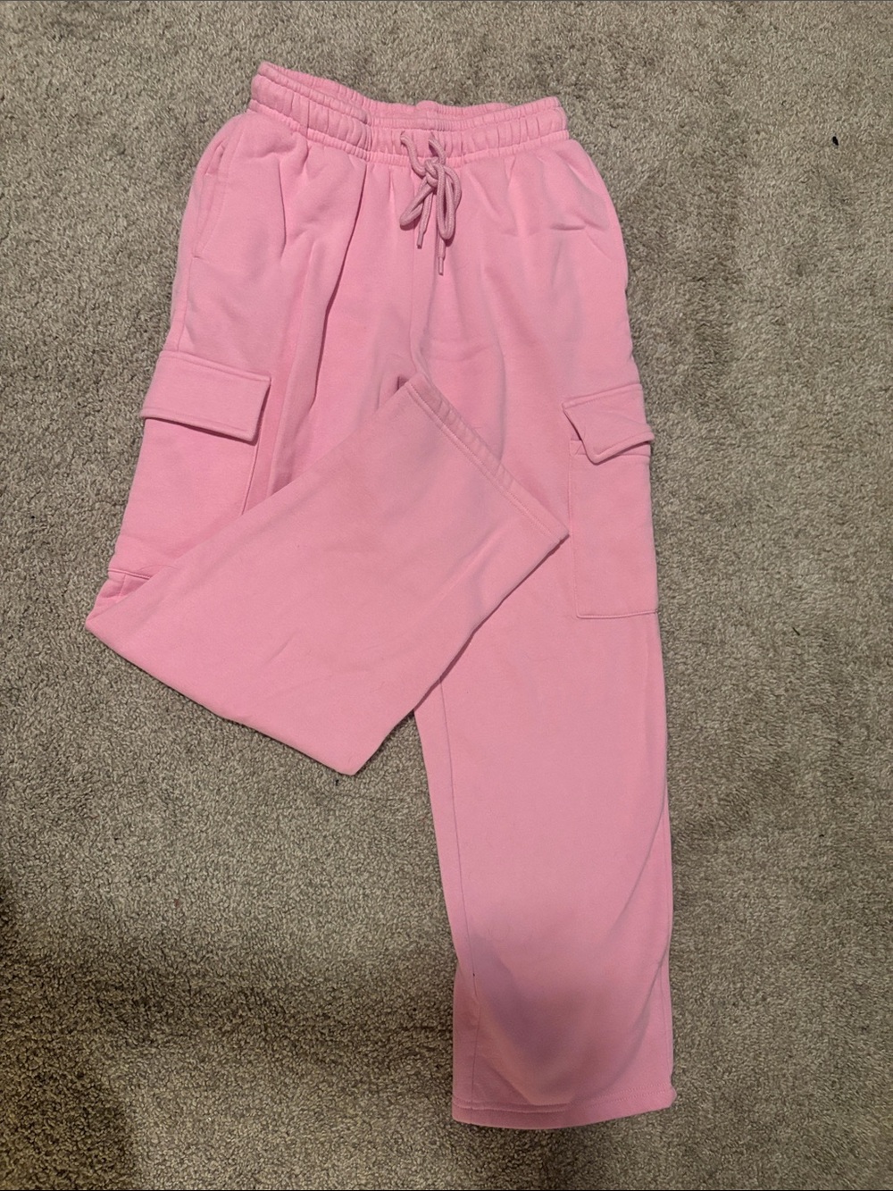 Rosio Pink Cargo Jogger Track Pants
